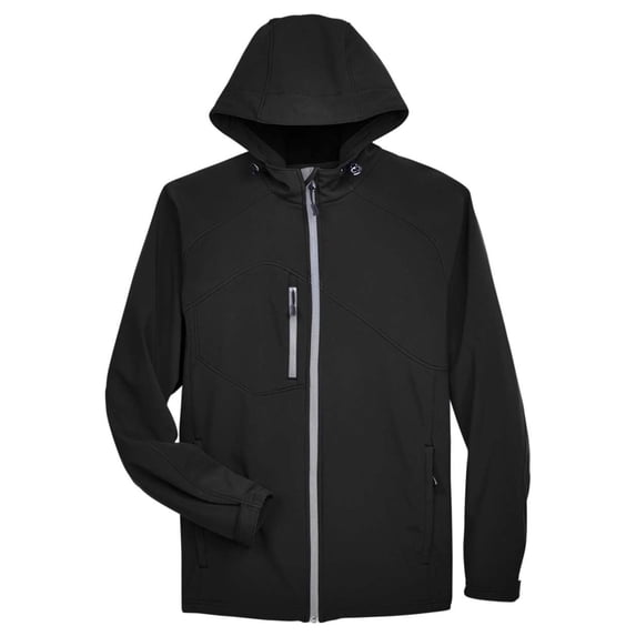 Ash City - North End 88166 Men's Prospect Two-Layer Fleece Bonded Soft Shell Hooded Jacket (2 PACK)