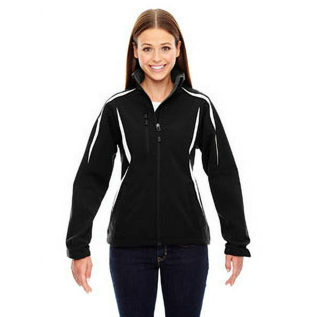 Ash City - North End Ladies' Enzo Colorblocked Three-Layer Fleece Bonded Soft Shell Jacket