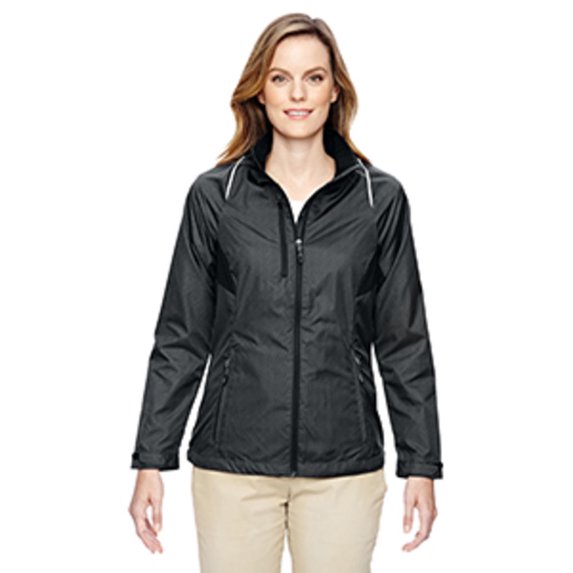 Ash City - North End Ladies' Sustain Lightweight Recycled Polyester Dobby Jacket with Print