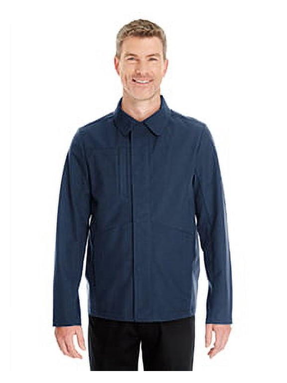 - North End Men's Edge Soft Shell Jacket with Fold-Down Collar