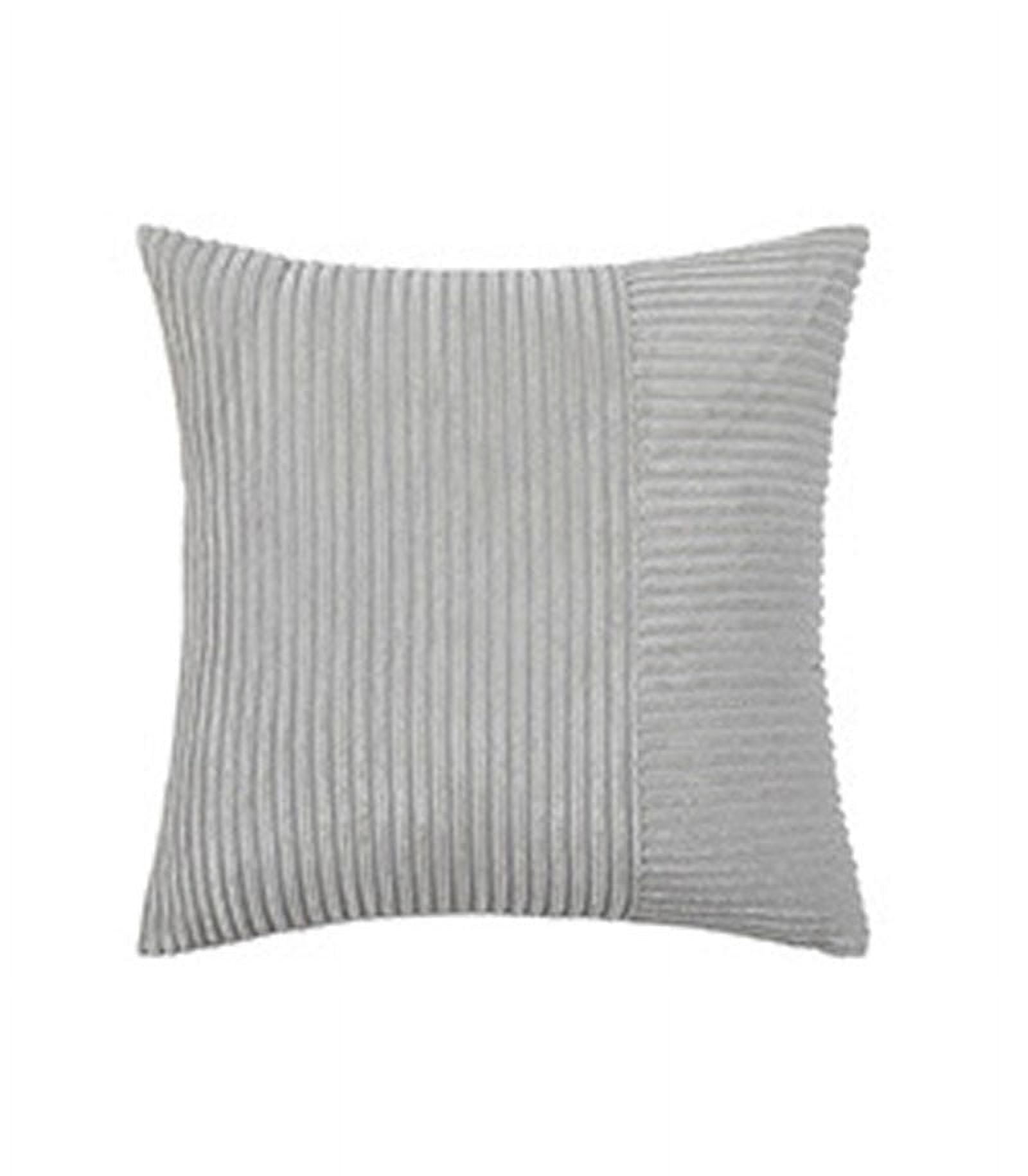 Ash Corduroy Throw Pillow Covers 18x21 inch for Couch Bed Sofa Living Room Decorative Soft Solid Square Striped Cushion Cases with Invisible Zipper Walmart