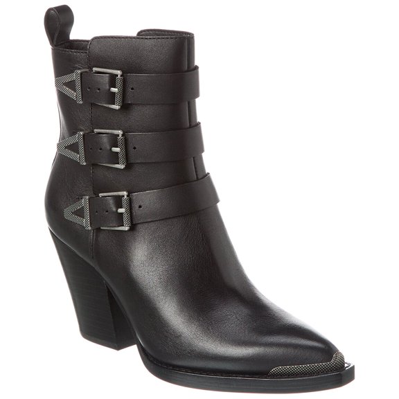 Ash Edwin S Leather Boot, 37, Black