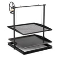 thumbnail image 1 of Ash & Ember Adjustable Steel Grill Rack for Open Flame Cooking with Campfire Asado 2 Count, 1 of 6