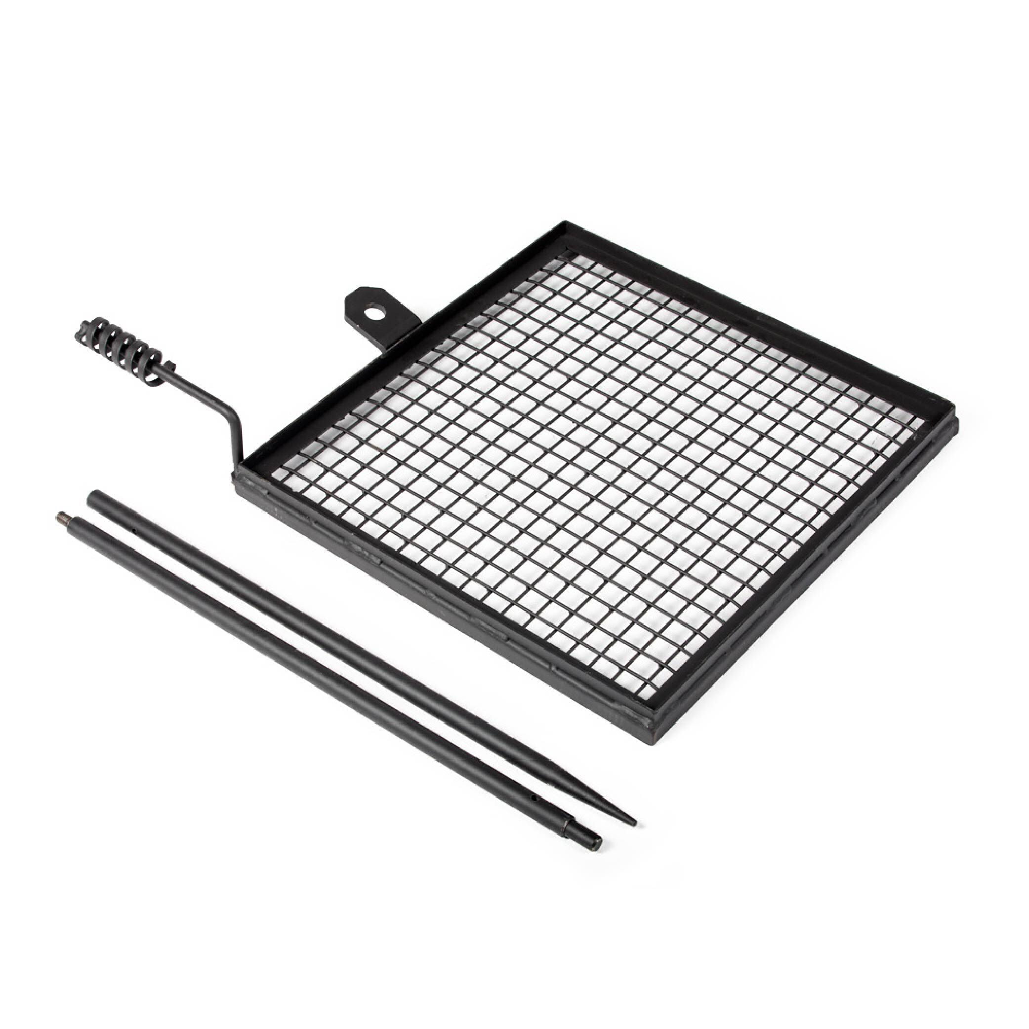 Ash & Ember Adjustable Swivel Grill, Steel Mesh Wire Cooking Grate with