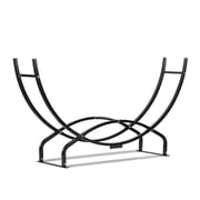 Ash & Ember Crescent Firewood Rack Curved Round 2 Level Design with Easy-to-Assemble Outdoor Lumber