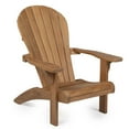 thumbnail image 1 of Ash & Ember Grade A Teak Adirondack Chair, Patio Lounge Seat for Deck, Porch, or Backyard Indoor Outdoor Use, Weather Resistant, Gently Curved Seat and Back with Tight Slats, 1 of 6