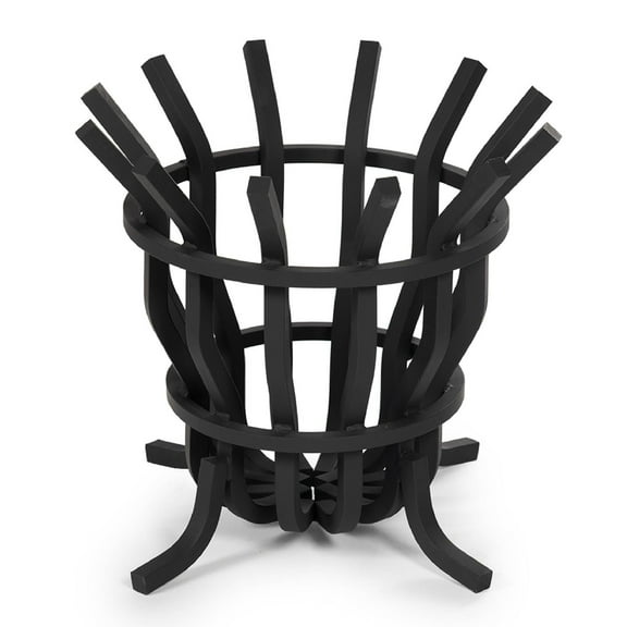 Ash & Ember High Efficiency Fire Pit Basket, Self-Feeding Grate for Larger Flame