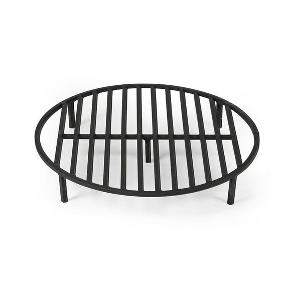 Ash & Ember Round 28" Fire Pit Grate, High Efficiency Elevated Steel Grate