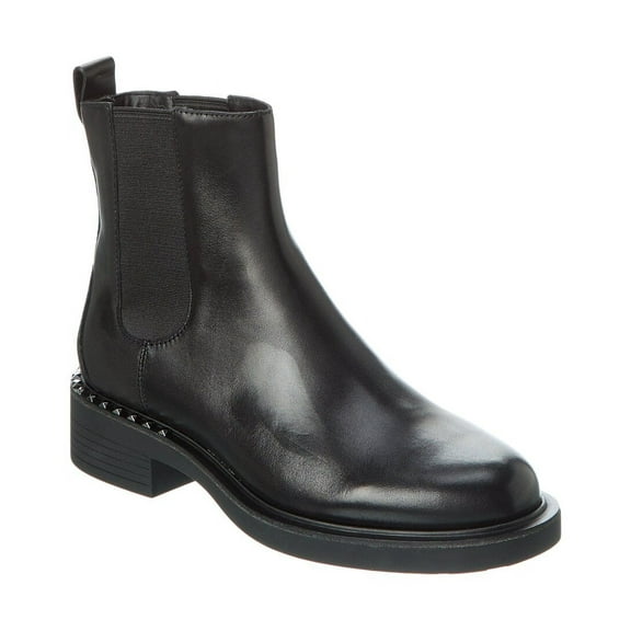 Ash Fancy Leather Bootie, 36, Black