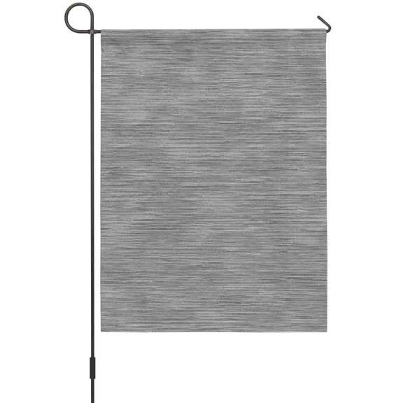 Ash Gray House Flag 28 x 40 Inches, Boho Grey Solid Color Linen Weave Texture Rustic Weather Proof Outdoor Patio Flags Double Sided Small House Decoration for Yard Lawn Outside Home