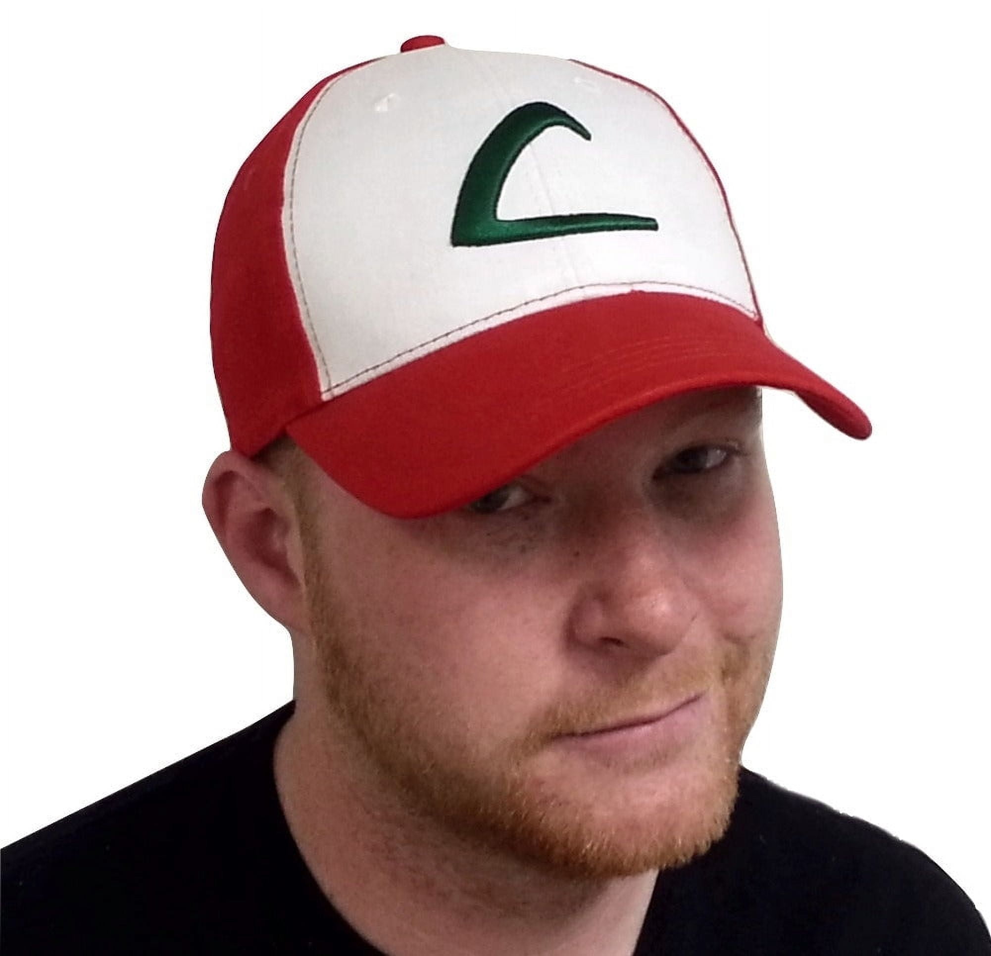 Ash Ketchum Adult Baseball Cap Original Hat Pokemon Trainer Cosplay Costume Go L