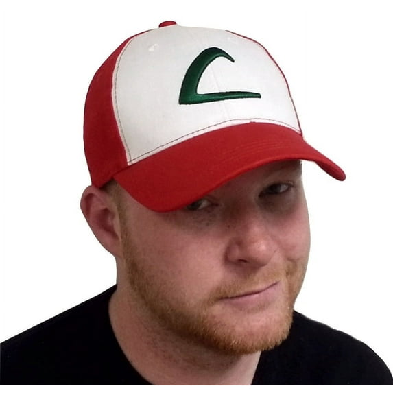 Ash Ketchum Adult Baseball Cap Original Hat Pokemon Trainer Cosplay Costume Go L