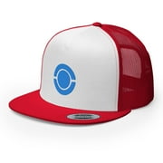 Ash Ketchum Cosplay Premium Hat Embroidered Flat Bill Mess Cap Snapbak - Adult Size Unova Region