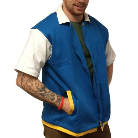 Ash Ketchum Jacket Shirt Pokemon Original Trainer Costume Go Adult Youth Gift