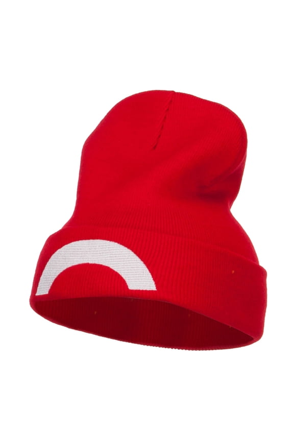 Ash Ketchum XY Series Embroidered Long Beanie - Red OSFM
