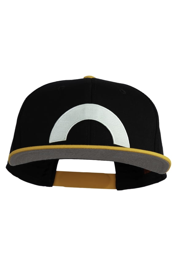 Ash Ketchum XY Series Patched Superior Cotton Twill Flat Bill Snapback Prostyle Cap - Gold Black OSFM