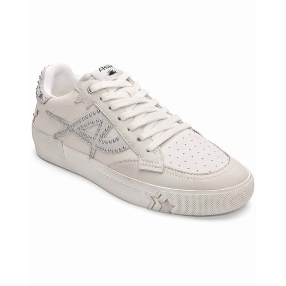 Ash Moonlight Studs Leather Sneaker, 36, White