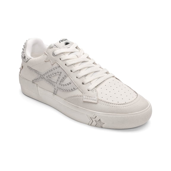 Ash Moonlight Studs Leather Sneaker, 41, White