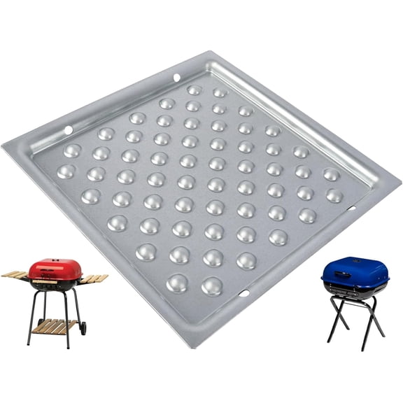 Ash Pan for Americana Grill Parts 4200 4201 Outdoor Charcoal Tray Replacement for Americana Walk-A-Bout, Swinger,Sizzler, Aussie,and Traveler Charcoal Grills Ash Tray 1040.8.001, 14.37" x 14.37",1PC