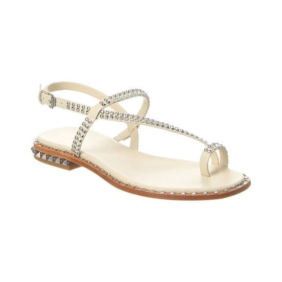 Ash Pearl Leather Sandal, 36, White