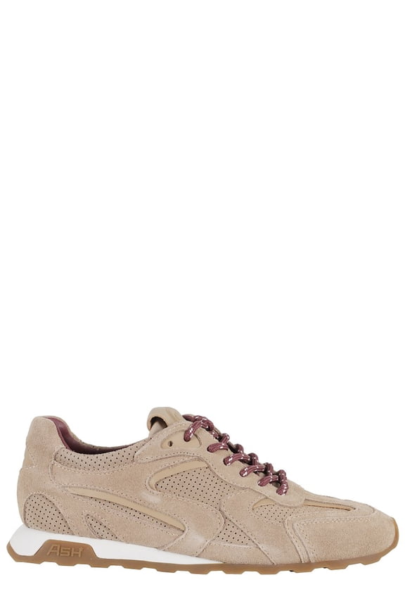 Perforated Calf Suede Sneakers Neutrals (Women's)