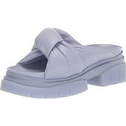 Ash Shilo Young Purple Knotted Slip On Open Lug Sole Slide Mule Platform Sandals (Young, 9)