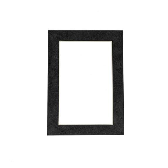 Ash Suede Acid Free 22x28 Picture Frame Mats with White Core Bevel Cut for 20x24 Pictures - Fits