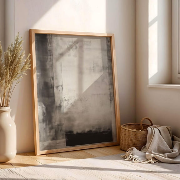 Ash Threshold Minimal Art Print Neutral Decor Unframed Paper Print