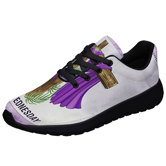 Ash Wednesday Cross Shoes Sneakers Black Size 4.5