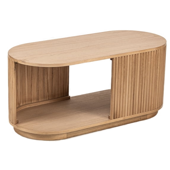 Ash Wood Coffee Table Classic Style Living Room