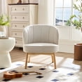 thumbnail image 1 of Ash Wooden Frame Upholstered Lounge Shell Chair,Modern Chair 1PC Comfor Chairs for Living Room,Coffee Shop,Office, 1 of 5