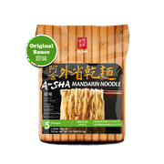 Asha Original Sauce Medium Width Mandarin Ramen Noodles 5 Count, 16.75 oz