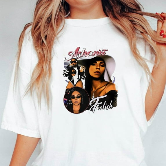 Ashanti Foolish R&B Singer 90s Retro Vintage Hip Hop Fan Gift Unisex T-Shirt, up to 5XL