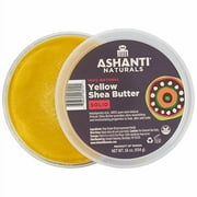 Ashanti Naturals Unrefined African Solid Yellow Shea Butter Body Butter, 16 Ounce