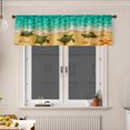 thumbnail image 1 of AshasdS Beach Turtle Window Valance Ocean Theme Curtain Valance Coastal Style Decorative Kitchen Window Treatment Home Decor, 1 of 5