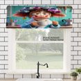 thumbnail image 1 of AshasdS Cartoon Cow with Flowers Polyester Window Valance Curtain for Home Kitchen Living Room Bedroom Bathroom Decor 54x18 inch, 1 of 5