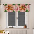 thumbnail image 1 of AshasdS Christmas Gingerbread Window Valance Holiday Curtain Valance Seasonal Winter Kitchen Window Decor, 1 of 5