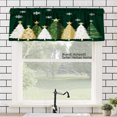thumbnail image 1 of AshasdS Christmas Tree Snowflake Polyester Window Valance Curtain for Home Kitchen Living Room Bedroom Bathroom Decor 54x18 inch, 1 of 5