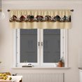 thumbnail image 1 of AshasdS Cute Village Houses Row Window Valance Country Town Pattern Short Curtain Rod Pocket for Kitchen, 1 of 5