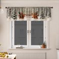 thumbnail image 1 of AshasdS Gingerbread Men & Christmas Trees Window Valance Winter Snow Short Curtain Rod Pocket for Kitchen, 1 of 5