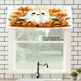 thumbnail image 1 of AshasdS Halloween Ghost Pumpkin Polyester Window Valance Curtain for Home Kitchen Living Room Bedroom Bathroom Decor 54x18 inch, 1 of 5