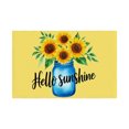 thumbnail image 1 of AshasdS Hello Sunshine Sunflower Blue Mason Jar Linen Table Mats Set of 4 12x18 inch for Spring Summer Home Table Decor, 1 of 5