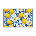 thumbnail image 1 of AshasdS Lemon and Floral Pattern Linen Table Mats Set of 4 12x18 inch for Spring Summer Home Table Decor, 1 of 4