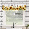 thumbnail image 1 of AshasdS Sunflower Polyester Window Valance Curtain for Home Kitchen Living Room Bedroom Bathroom Decor 54x18 inch, 1 of 5