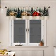 thumbnail image 1 of AshasdS Winter Forest Houses & Snow Window Valance Christmas Country Short Curtain Rod Pocket Living Room, 1 of 5