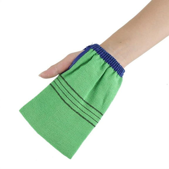 Ashata 1Pc Double Sided Body Exfoliating Glove Mitt Bath Shower Scrubbing Cloth Towel Bathing Tool, Bath Glove, Exfoliating Mitt