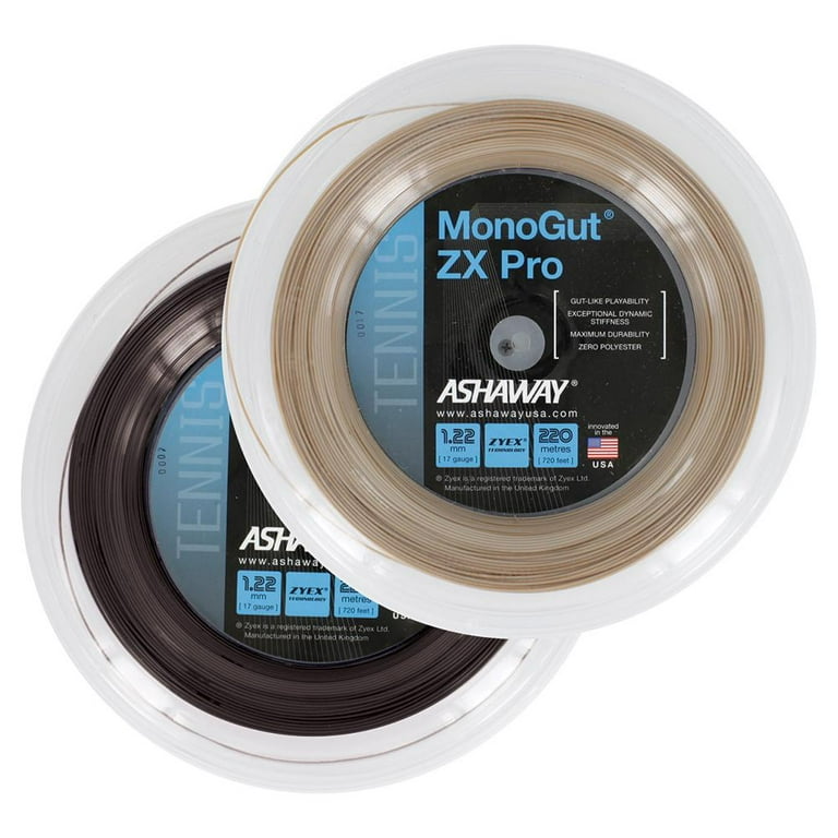 Ashaway Monogut ZX Pro 17 720 Foot Tennis String Reel ( Natural