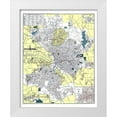 thumbnail image 1 of Ashburn 12x14 White Modern Wood Framed Museum Art Print Titled - Dallas Texas - Ashburn 1948, 1 of 4