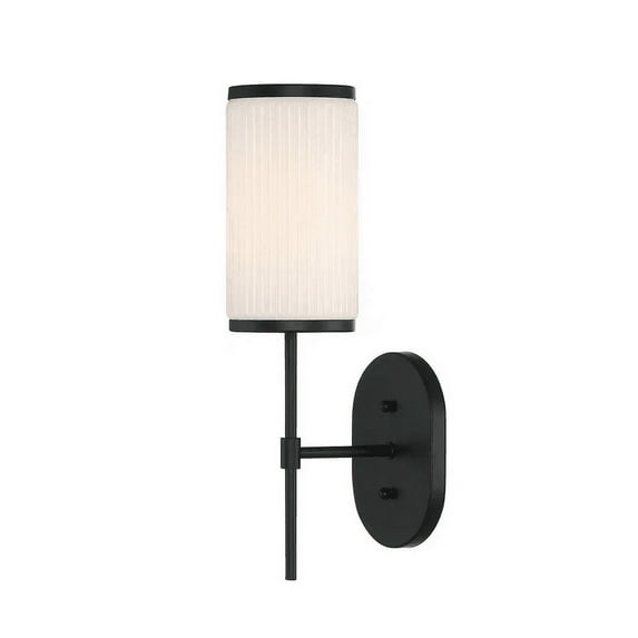 Ashbury 1-Light Black Wall Sconce