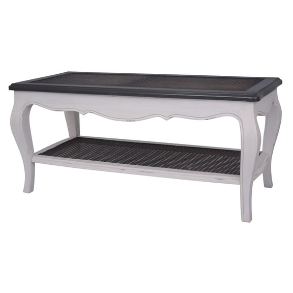 International Caravan Ashbury Stradivarius Coffee Table Antique White/Black